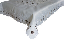 Obrus z haftem biały OH-167-A