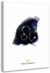 Obraz, Znak zodiaku - Lew 80x120