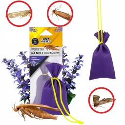 LAWENDOWY WORECZEK ZAWIESZKA NA MOLE UBRANIOWE ODZIEŻOWE NO