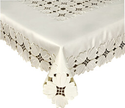 Obrus z haftem kremowy OH-167-B