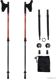 Kije nordic walking Alpinus Braunberg NX43601 czerwony