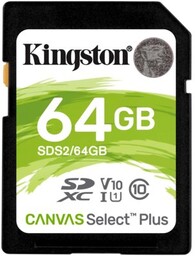 Kingston SDXC Canvas Select Plus 64GB 100R Class