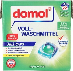 DOMOL KAPSUŁKI DO PRANIA BIAŁEGO 22 SZT