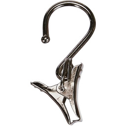 GARDINIA Żabki do karnisza linkowego, 20 sztuk, Metal