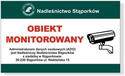 Tabliczka Obiekt Monitorowany