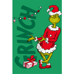 Jerry Fabrics Koc z mikrofibry 100x150 Grinch prezent