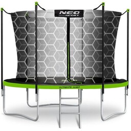 NEO-SPORT Trampolina NS-06W231 FI 183 cm Czarno-zielony
