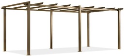 Stelaż do metalowej pergoli tarasowej Barbados 3x6 m