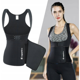 Gorset fitness na ramiączkach stabilizująco wyszczuplający inSPORTline Corb