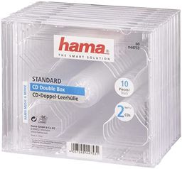 Hama Podwójne etui na płyty CD/DVD, 10 sztuk