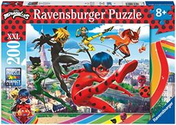 Puzzle dla dzieci 2D: Miraculous. Biedronka i Czarny