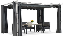 Pergola tarasowa Barbados 3x4 m z zasłonami Garden