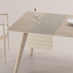 Bieżnik prostokątny, beżowo-brązowe pasy, 40 x 130 cm,