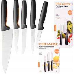 Fiskars Komplet Zestaw 5 Noży Kuchennych Do Chleba