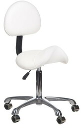 Taboret kosmetyczny BY-8373 biały