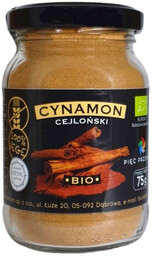 Cynamon cejloński mielony bezglutenowy 75 g - Pięć