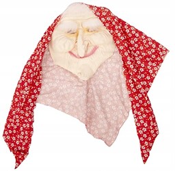 Kostium, przebranie czarownicy z maską r. uniwersalny
