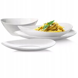 Komplet Zestaw Serwis Obiadowy Talerze 24el 6 Osób