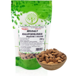 Migdały kalifornijskie prażone i solone 250 g