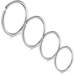 Kolczyki do nosa 4 szt. 16G-22G 6-12 mm