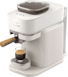 Ekspres kolbowy PHILIPS Baristina BAR302/20 z młynkiem biały