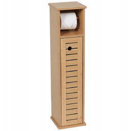 Zamykana szafka Na Papier Toaletowy Półka Bambus