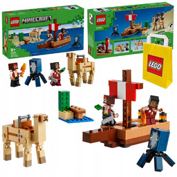 LEGO Minecraft 21259 Rejs Statkiem Pirackim Kałamarnica Wielbłąd