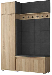 Edinos Garderoba z szafą i nadstawką do przedpokoju