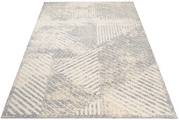 Profeos Kremowy dywan sznurkowy w stylu skandynawskim S0-L85