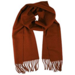 Szalik Pomarańczowy, Marchewkowy w Jodełkę Ciepły, z Frędzlami