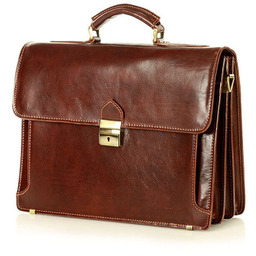 Teczka męska brąz MARCO MAZZINI 35b