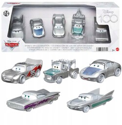 Zestaw Auta Cars Zygzak Mcqueen, Złomek, Sallu, Lola