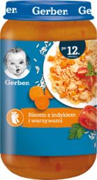 Gerber Junior, Obiadek risotto z indykiem i warzywami,