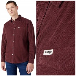 Wrangler 1 PKT SHIRT Dahlia bawełniana sztruksowa koszula