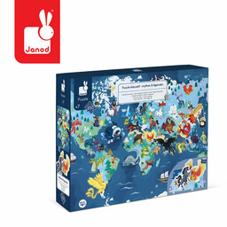 Janod, puzzle, edukacyjne z figurkami 3D Legendy