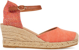Espadryle Genuins Carina Canvas G106387 Pomarańczowy