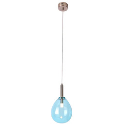 Lumes Szklana niebieska lampa wisząca - L9-F06