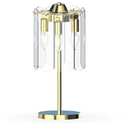 Lampa stołowa szklana NIRA ZŁOTA/GOLD MT3523-3S-EGN - Zuma