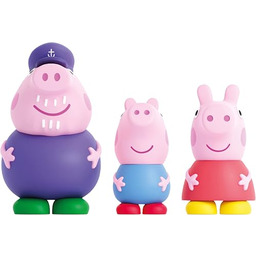 Świnka Peppa - Zestaw 3 figurek do kąpieli