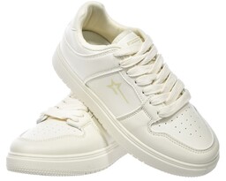 Sneakersy damskie buty sportowe ekoskóra beżowe BIG STAR