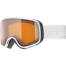 uvex scribble LG, Gogle narciarskie unisex-dzieci, white/lasergold-clear, one
