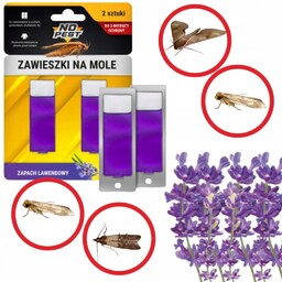 ZAWIESZKA NA MOLE ODZIEŻOWE UBRANIOWE DO SZAFY LAWENDOWY