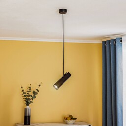 Reflektor sufitowy Eye Super, wysokość 76 cm, czarny