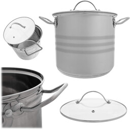 Garnek stalowy Sveg z pokrywką 5L