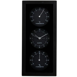 ARTICASA Budzik 26 cm Czarny