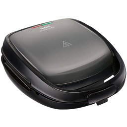 Tefal Gofrownica Toster Opiekacz Snack Time Sw341B Czarno-Srebrna