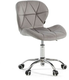 Krzesło obrotowe szare ART118S / welur #20