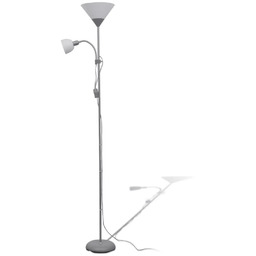 Lumes Szara lampa podłogowa dwupunktowa - 5X EX06