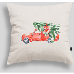Poszewka na poduszkę Christmas Car 43x43 cm, 43x43