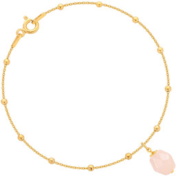 Złota bransoletka awenturyn naturalny